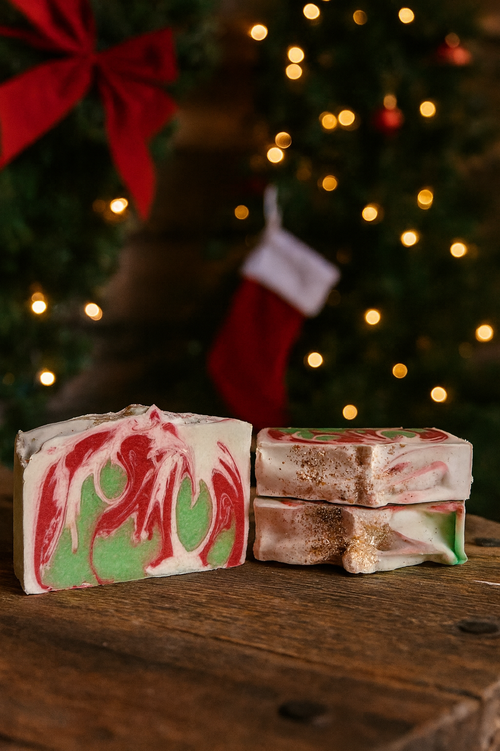 Christmas sparkle bar soap