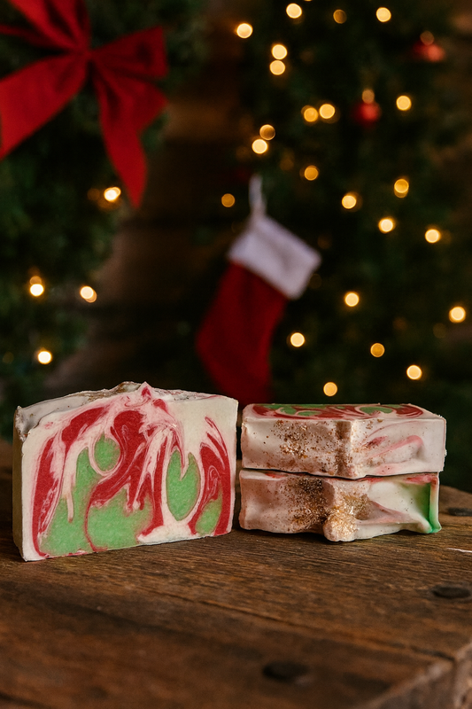 Christmas sparkle bar soap