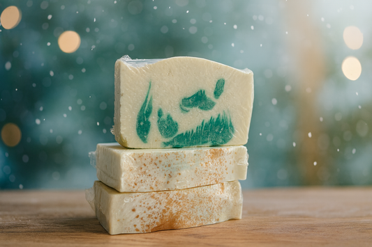 Frosted eucalyptus bar soap