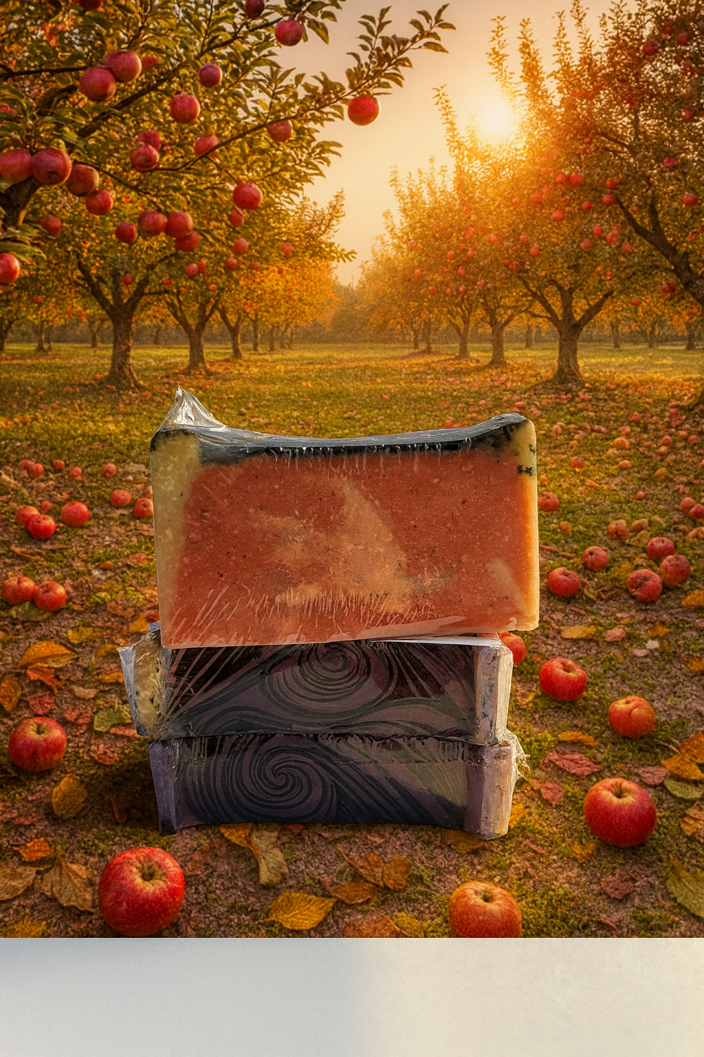 Apple Bourbon bar soap